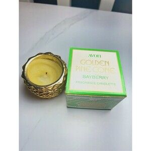 Avon Candle Golden Pine Cone Fragrance Candlette